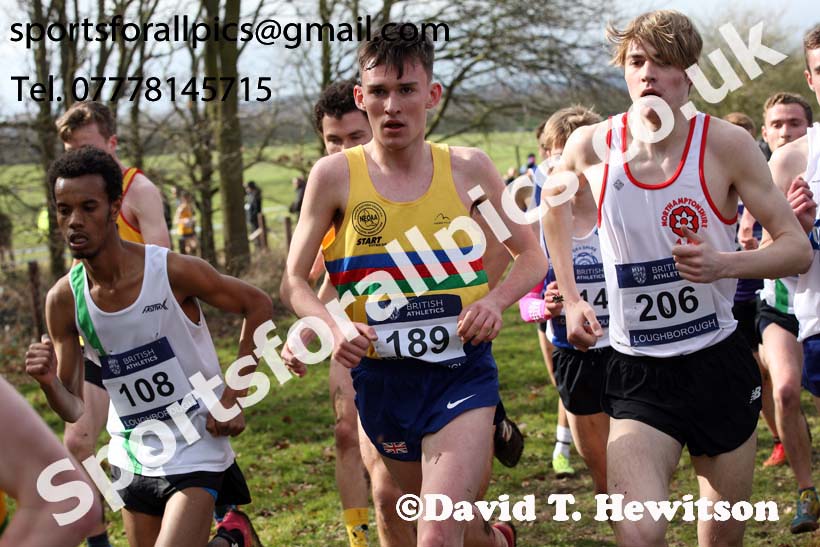 Mens under-20s 2019 British Athletics Inter Counties Cross Country, Prestwood Hall, Loughborough. Photo:  David T. Hewitson/Sports for All Pics